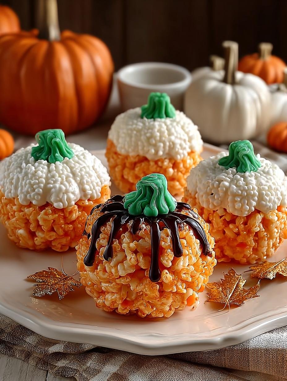 Cute Rice Krispie Pumpkins for a Festive Halloween Treat - Rice Krispie Pumpkins - main visual representation