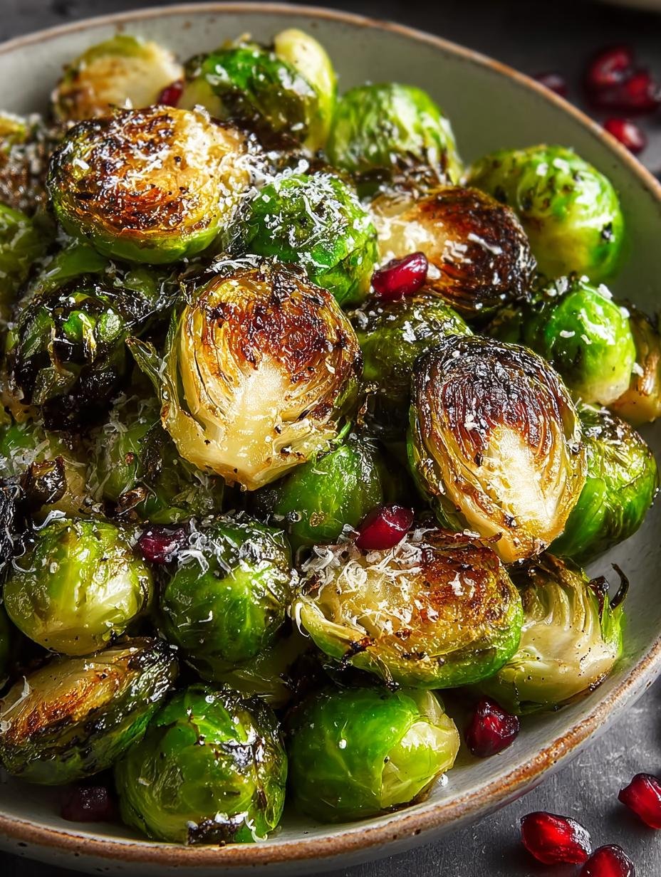Crispy Roasted Brussels Sprouts with Balsamic Twist - Roasted Brussels Sprouts - additional detail