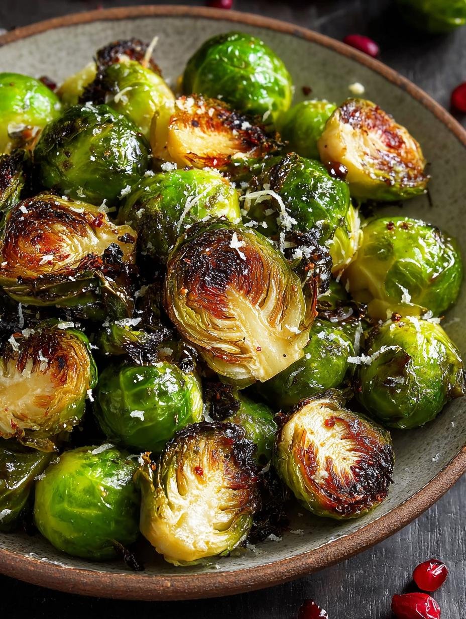 Crispy Roasted Brussels Sprouts with Balsamic Twist