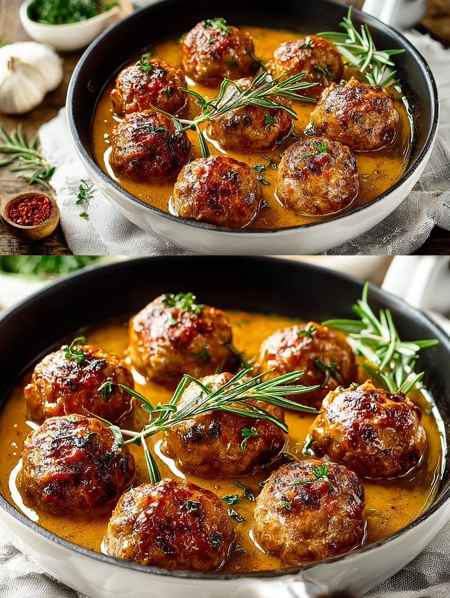 Turkey Meatballs in Maple Mustard Sauce for Cozy Nights
