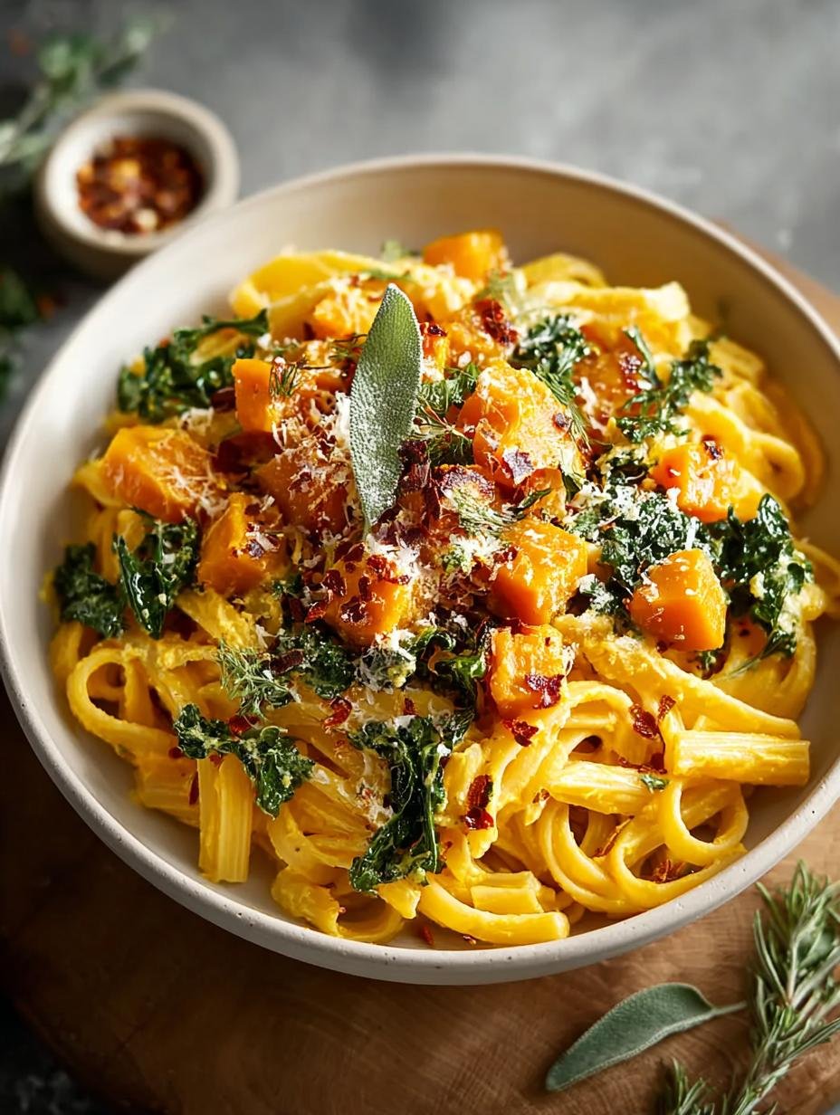 Delicious Vegan Butternut Squash Pasta Recipe: Creamy Goodness - Vegan Butternut Squash Pasta - additional detail