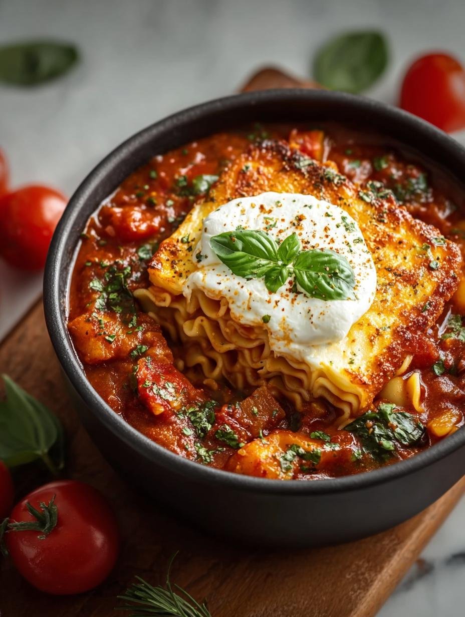 Flavorful Vegan Lasagna Soup: A Comforting Delight - Vegan Lasagna Soup - main visual representation