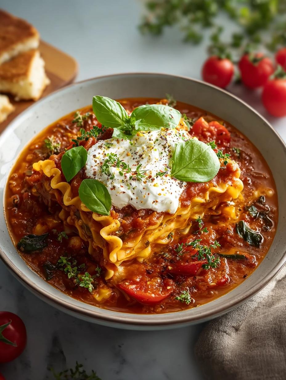 Flavorful Vegan Lasagna Soup: A Comforting Delight - Vegan Lasagna Soup - additional detail