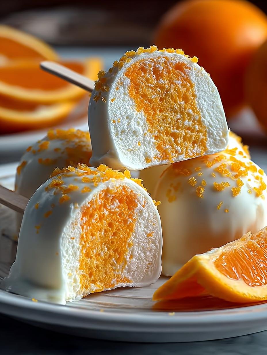 Delicious White Chocolate Orange Creamsicle Truffles - White Chocolate Orange Creamsicle - main visual representation