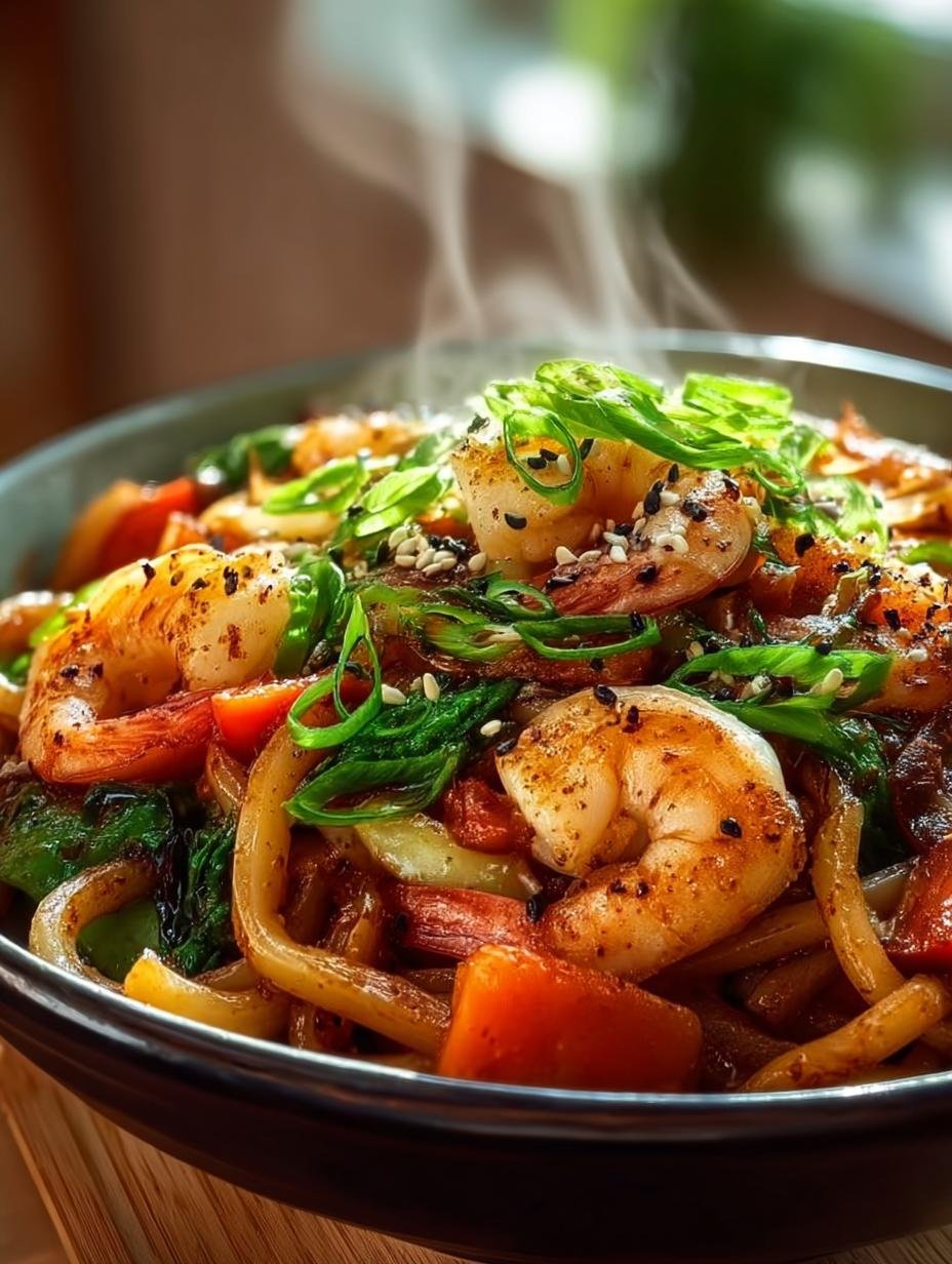 Flavorful Yaki Udon with Shrimp: 7 Savory Tips - Yaki Udon with Shrimp - main visual representation