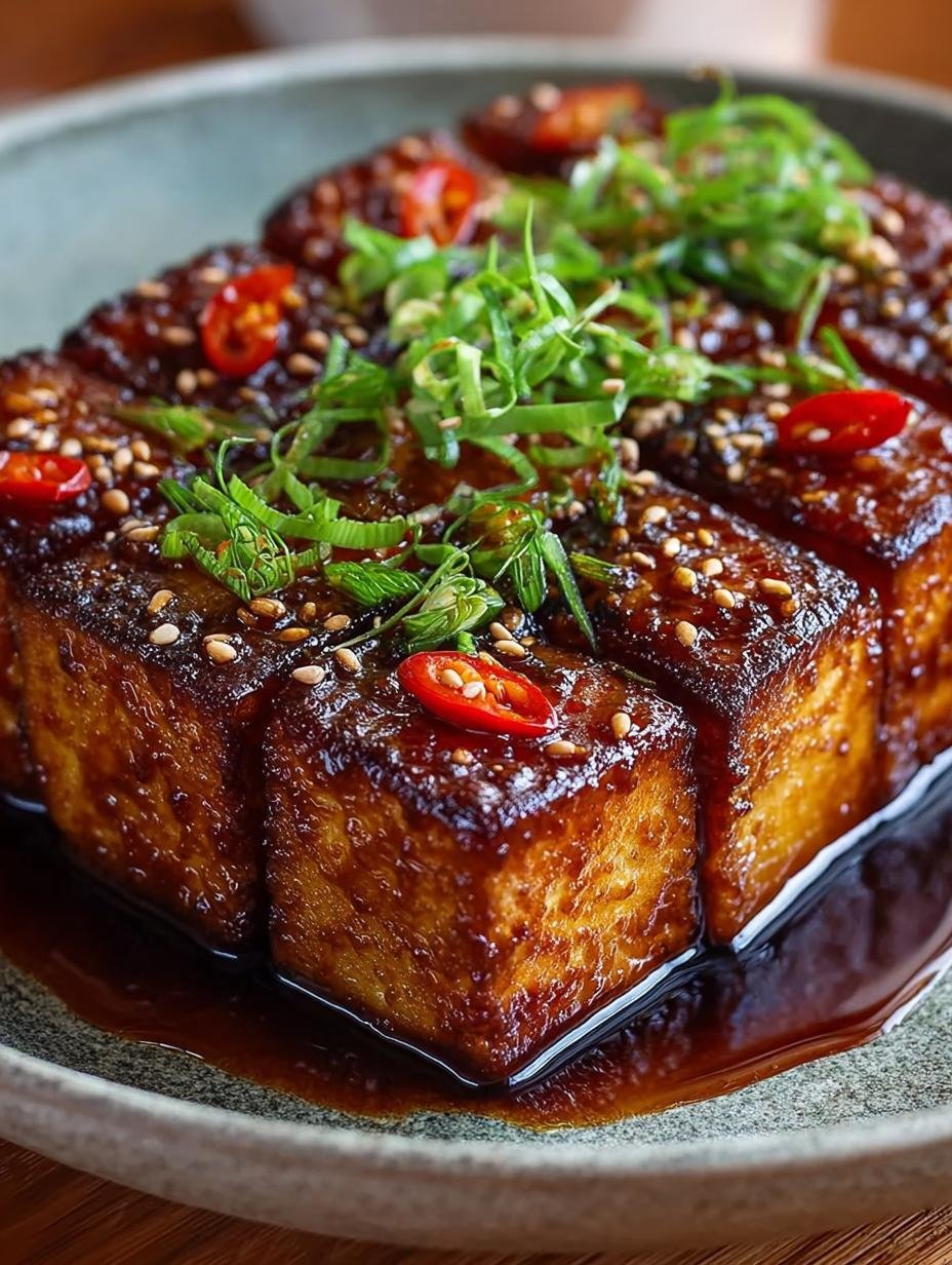 Delicious Brown Sugar Glazed Tofu Recipe for Dinner - Brown Sugar Glazed Tofu - main visual representation