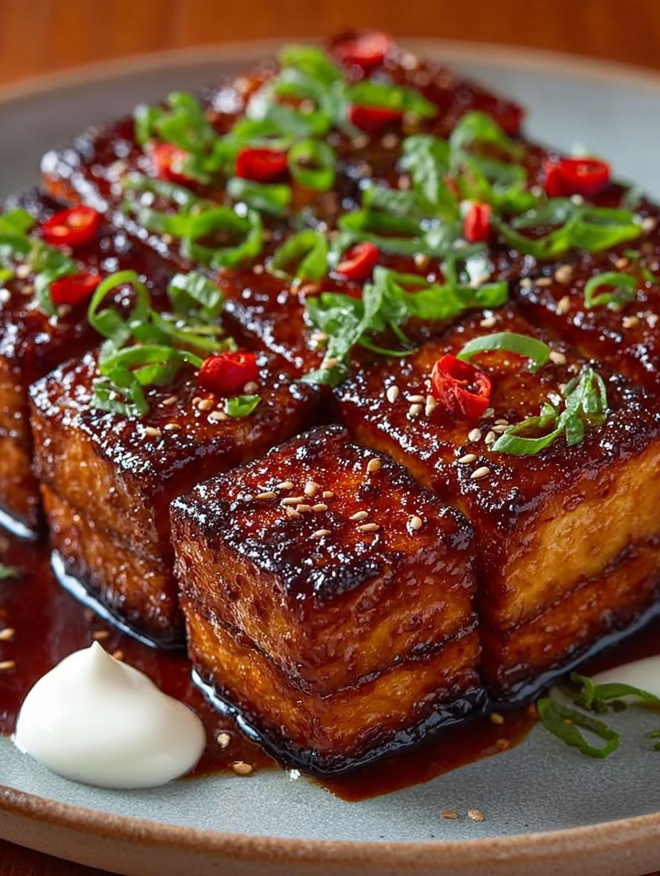 Brown Sugar Glazed Tofu