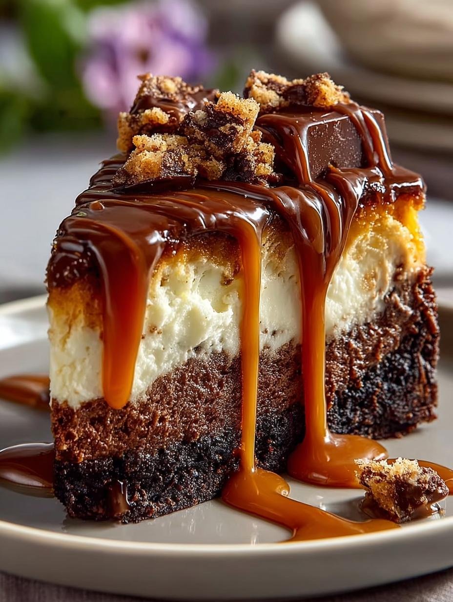 Caramel Brownie Cheesecake