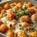 Chicken Alfredo Tater Tot