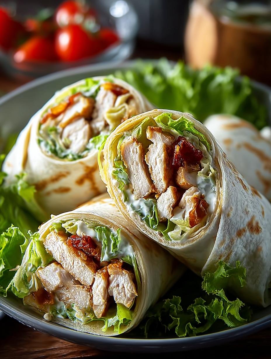 Chicken Ranch Wraps: 4 Epic Recipes for Quick Lunches - Chicken Ranch Wraps - additional detail