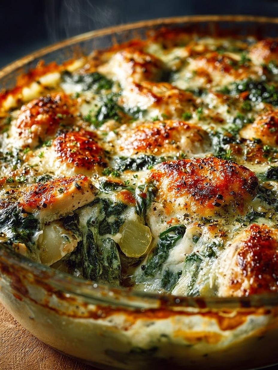 Chicken Spinach Casserole: 30-Minute Comfort Food Delight - Chicken Spinach Casserole - additional detail