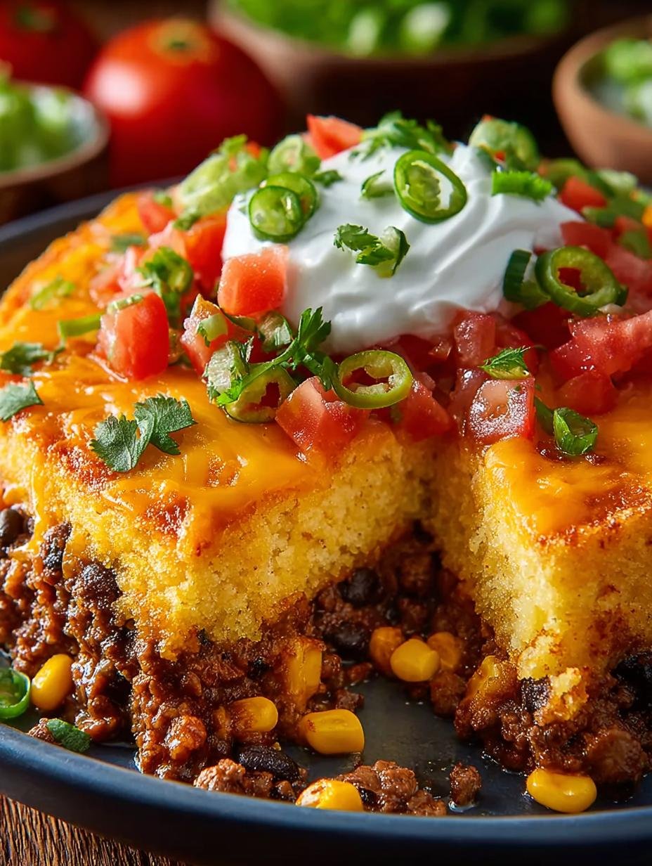 Cornbread Taco Bake Cheesy Delight for Family Nights - Cornbread Taco Bake Cheesy - additional detail