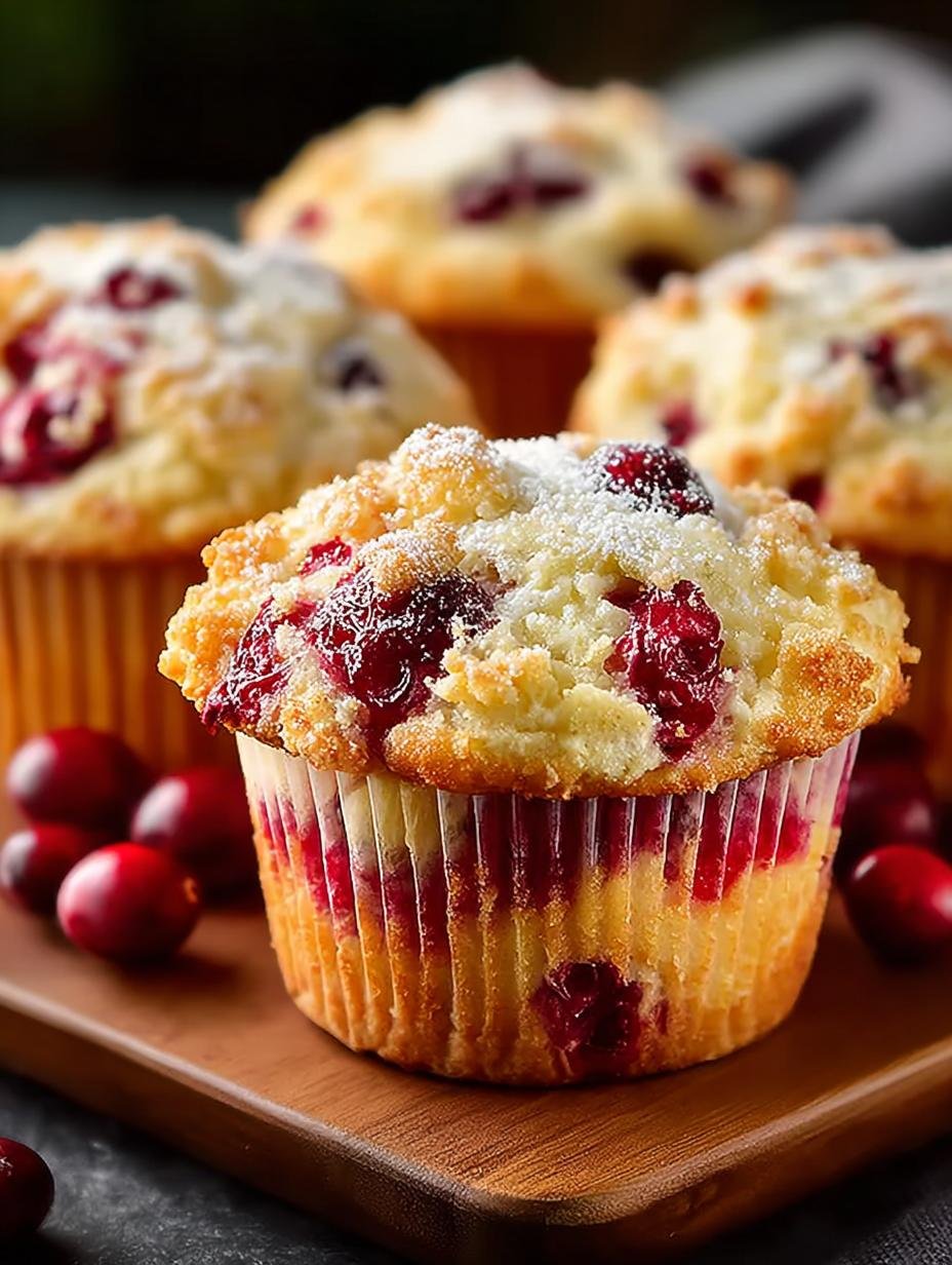 Cranberry Cream Cheese Muffins