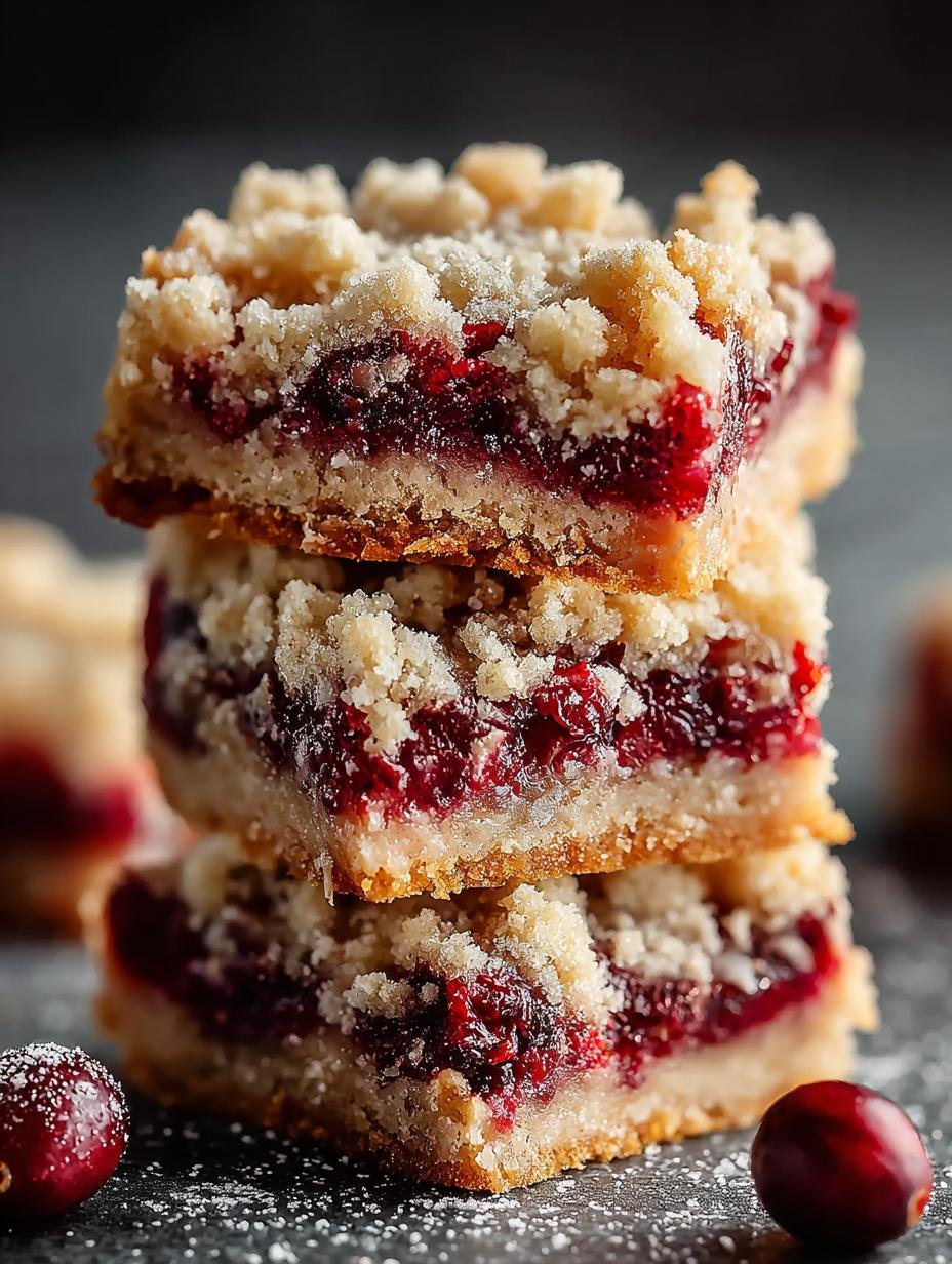 Delicious Cranberry Crumble Bars: 16 Irresistible Treats - Cranberry Crumble Bars - additional detail