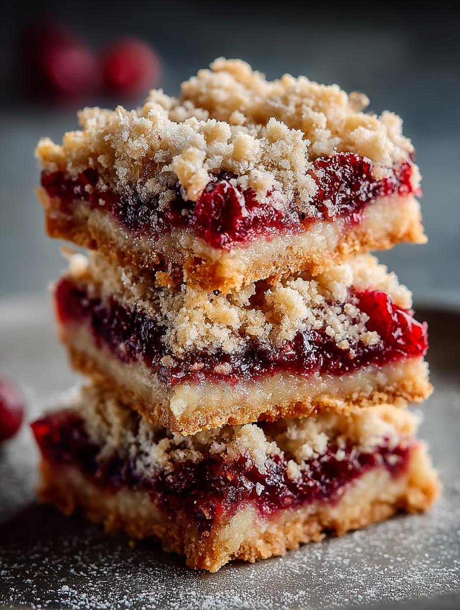 Cranberry Crumble Bars