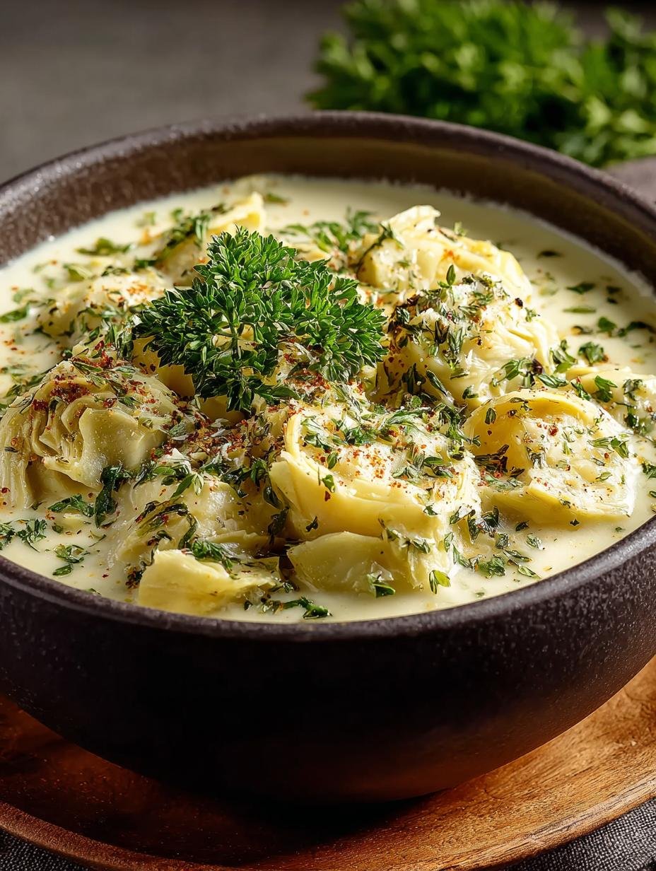 Creamy Lemony Tuscan Artichoke Delight in 40 Minutes - Creamy Lemony Tuscan Artichoke - main visual representation