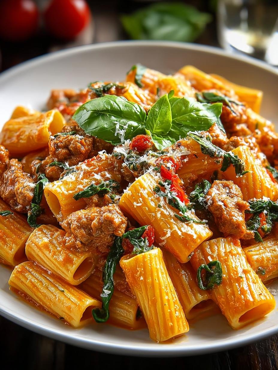 Creamy Sausage Rigatoni: 30-Minute Comfort Food Delight - Creamy Sausage Rigatoni - additional detail