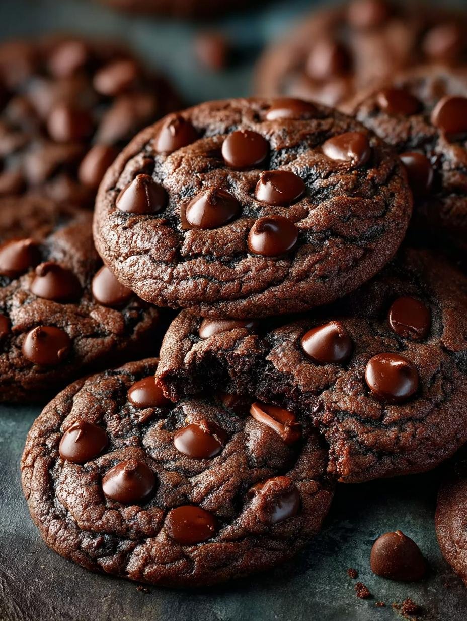 Delicious Double Chocolate Chip Cookies You Must Try - Double Chocolate Chip Cookies - main visual representation