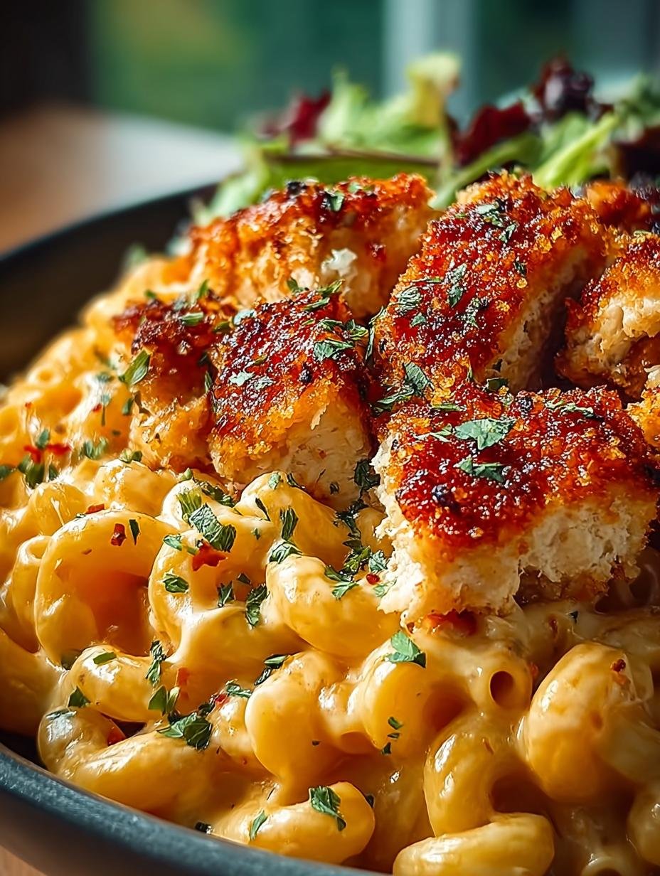 Delicious Honey Pepper Chicken Mac: A Cozy Delight - Honey Pepper Chicken Mac - main visual representation