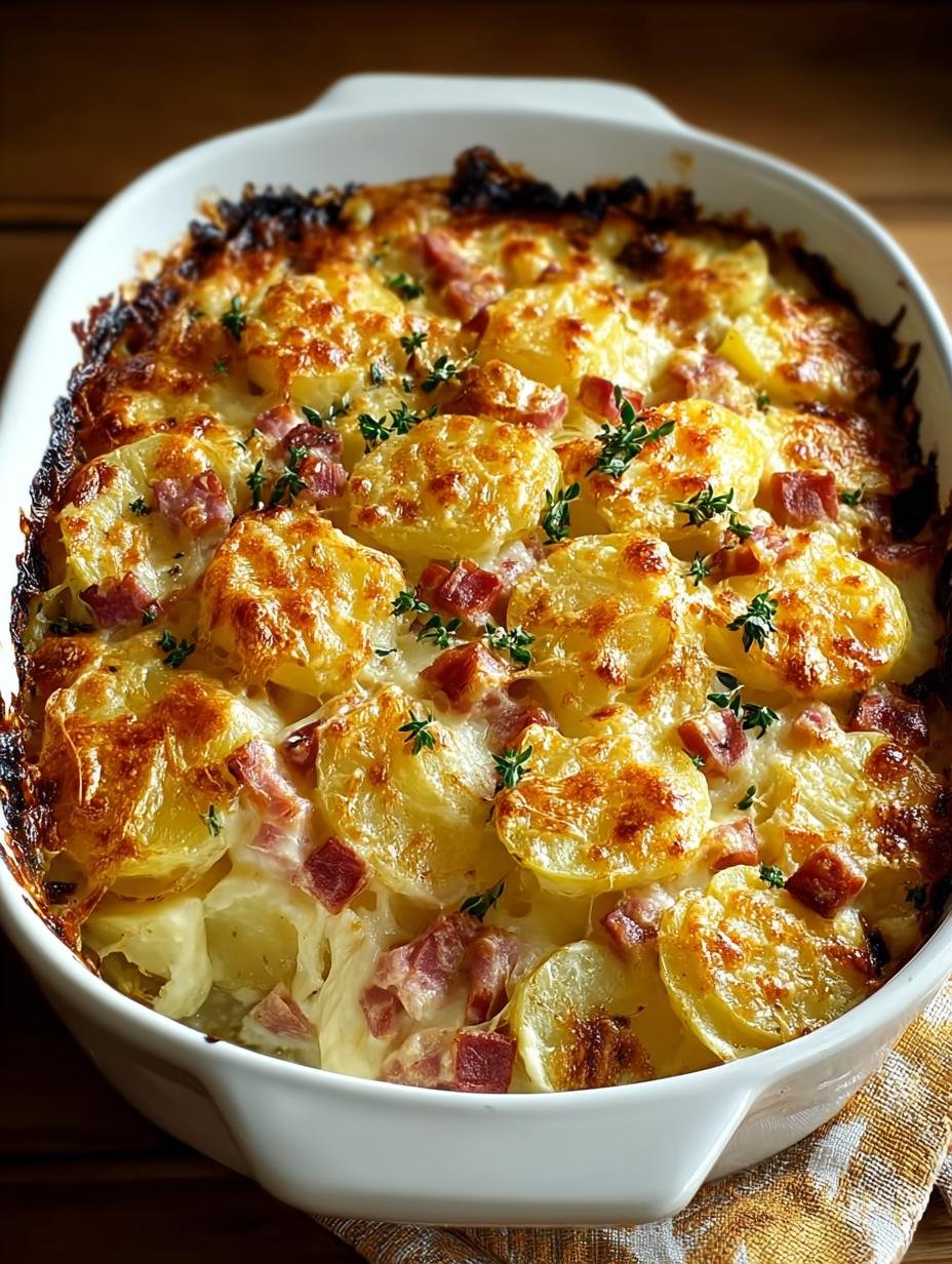 Leftover Ham Potato Casserole