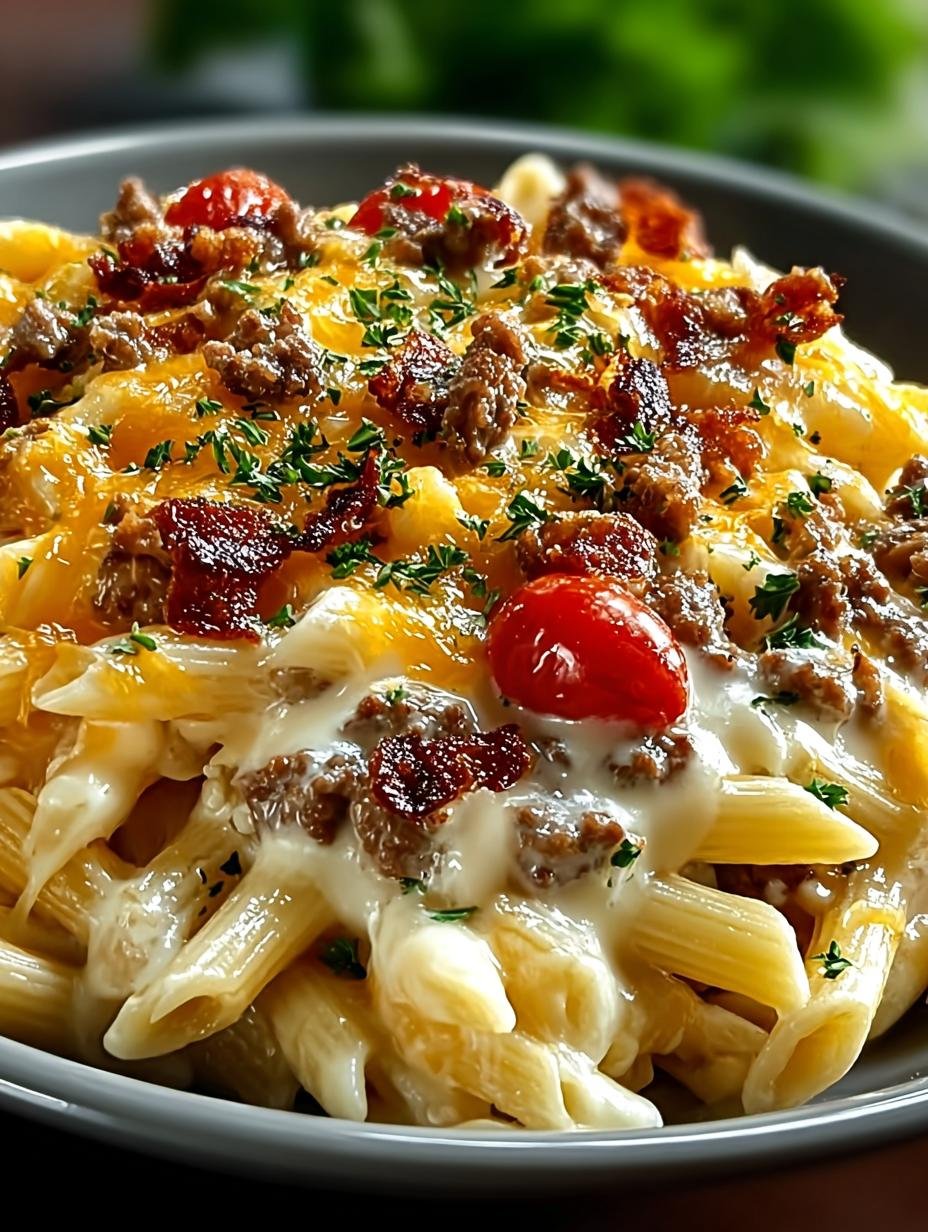 Loaded Cheeseburger Alfredo Pasta: 5 Flavorful Twists