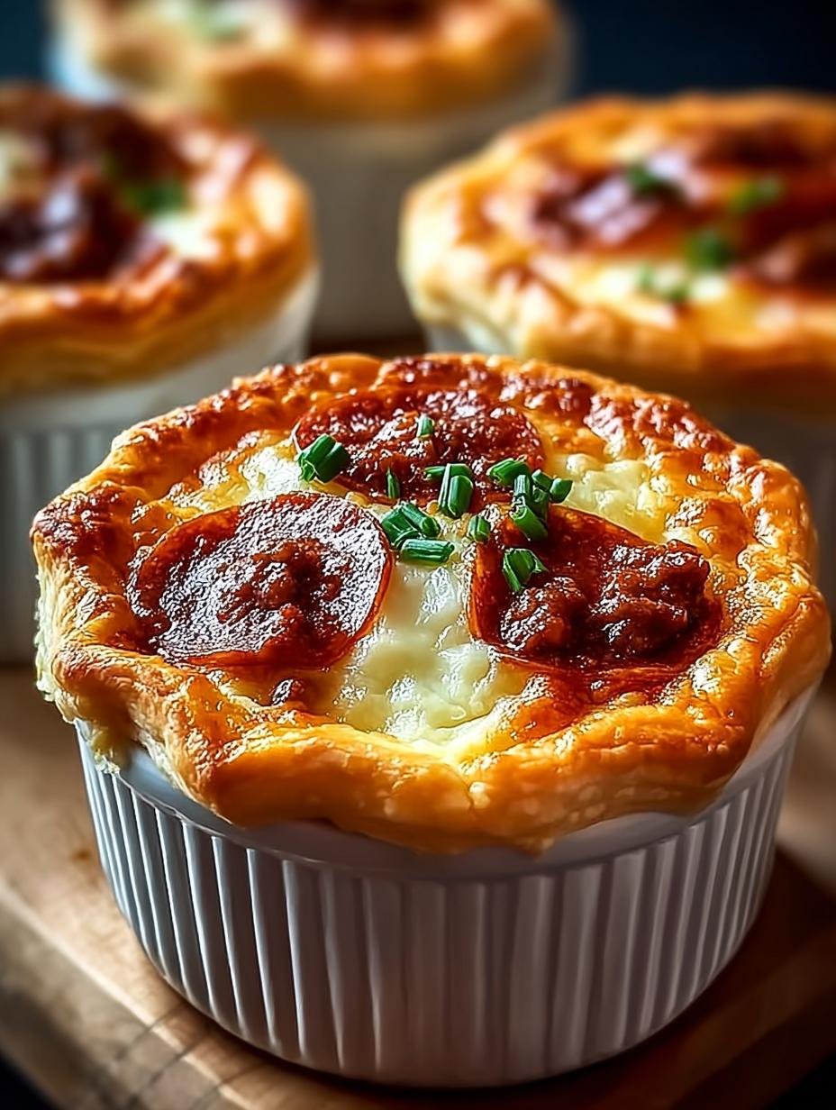 Delicious Mini Pizza Pot Pies for Cozy Nights