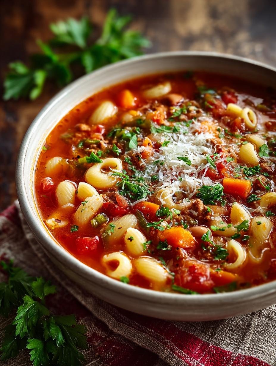 Delicious Pasta Fagioli Soup: 6 Easy Steps - Pasta Fagioli Soup - main visual representation