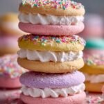 Pastel Sugar Cookie Sandwiches