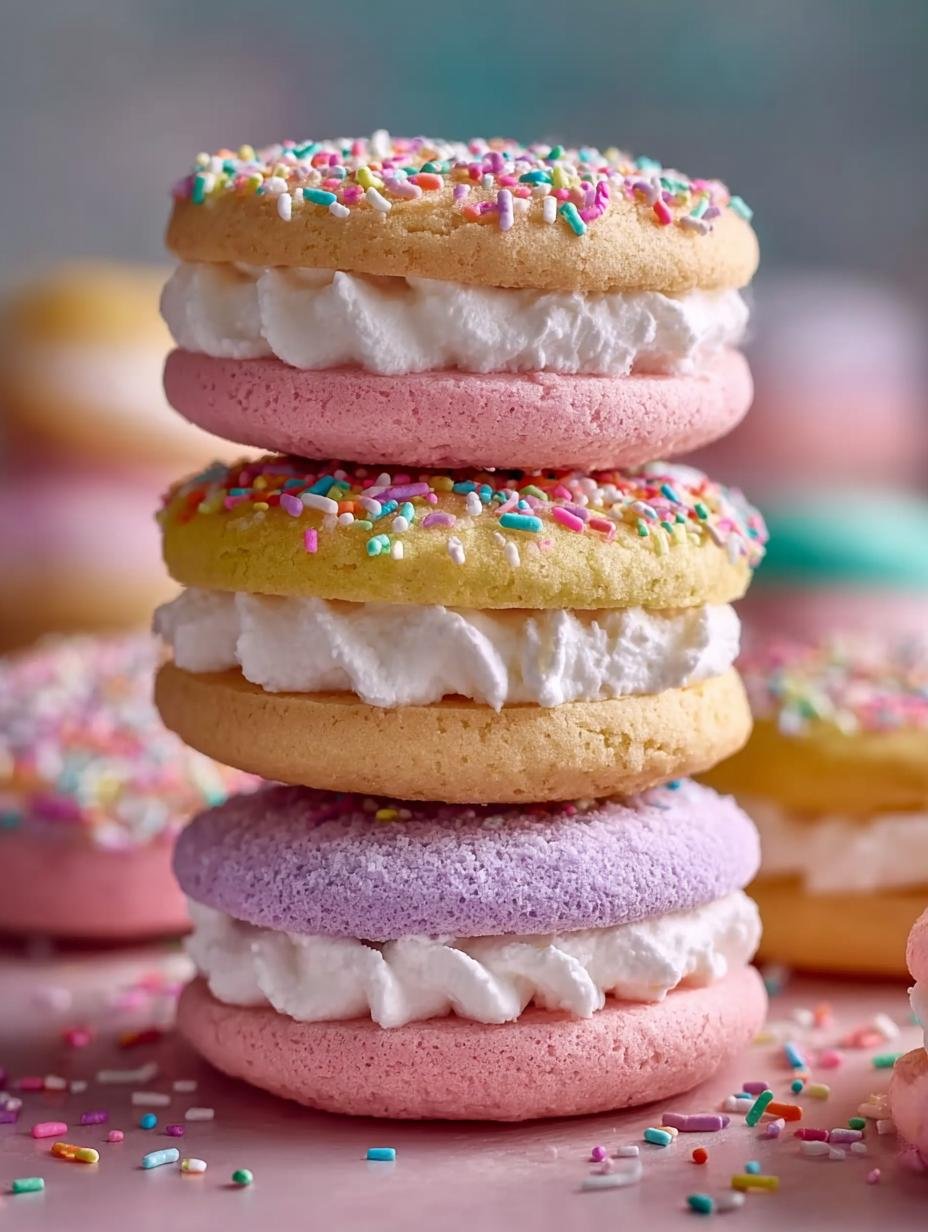 Pastel Sugar Cookie Sandwiches