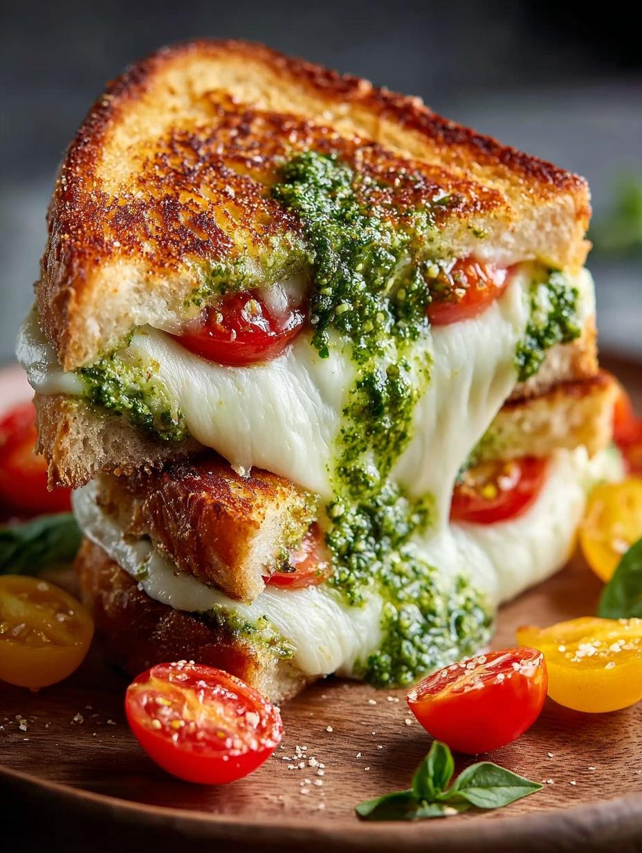 Pesto Grilled Cheese: 5 Minutes to Gourmet Delight - Pesto Grilled Cheese - main visual representation