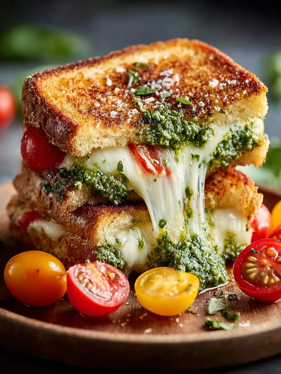 Pesto Grilled Cheese: 5 Minutes to Gourmet Delight - Pesto Grilled Cheese - additional detail