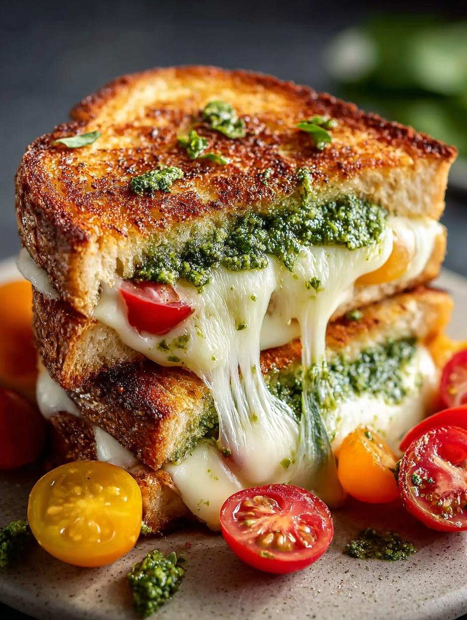Pesto Grilled Cheese: 5 Minutes to Gourmet Delight