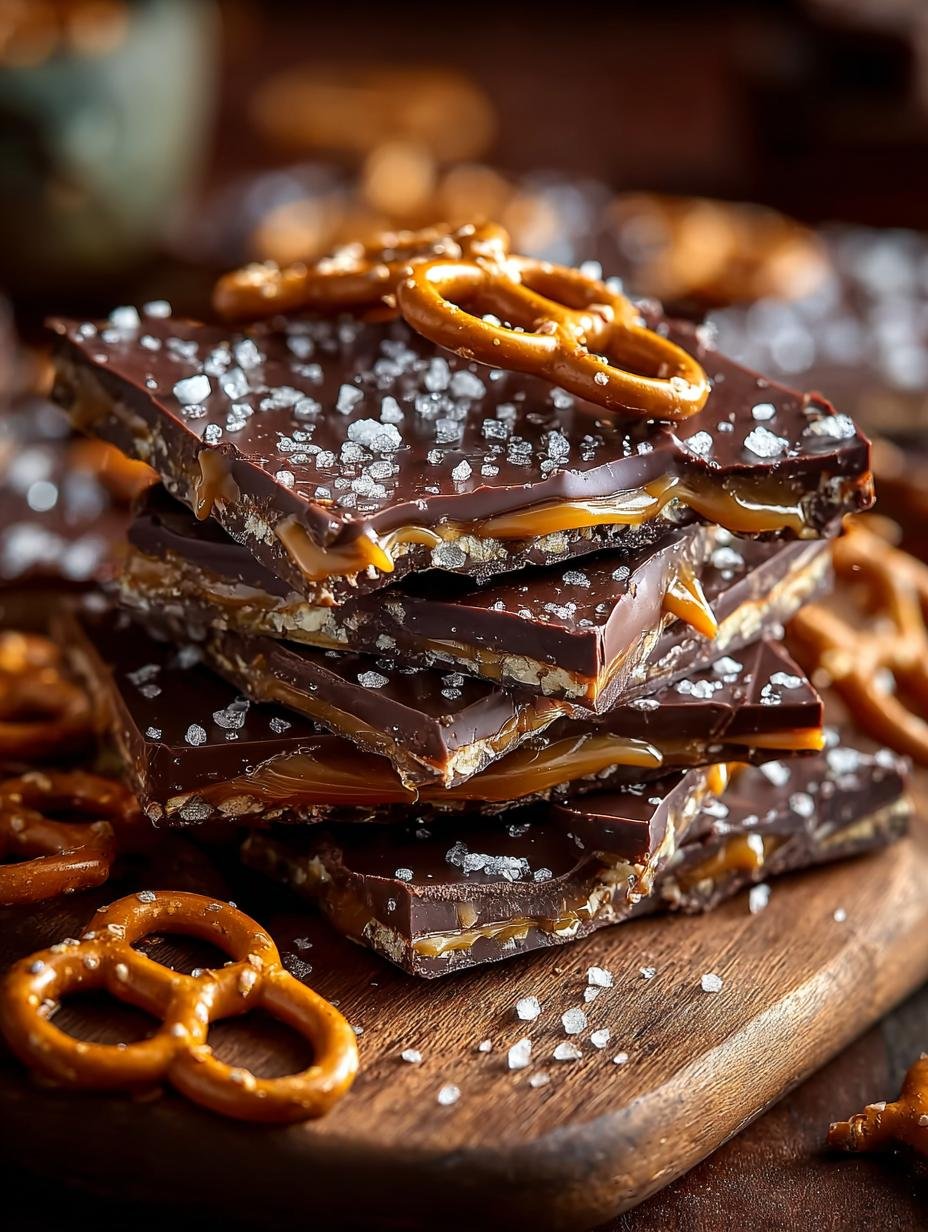 The Best Salted Caramel Pretzel Bark Recipe to Savor - Salted Caramel Pretzel Bark - main visual representation