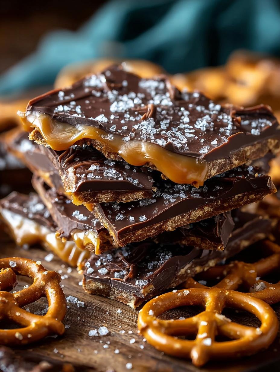 The Best Salted Caramel Pretzel Bark Recipe to Savor - Salted Caramel Pretzel Bark - additional detail