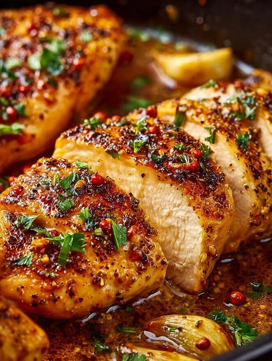 Delicious Skillet Garlic Butter Chicken in 30 Minutes - Skillet Garlic Butter Chicken - main visual representation