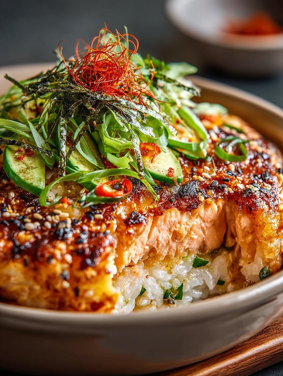 Spicy Salmon Sushi Bake: 6 Irresistible Layers of Flavor - Spicy Salmon Sushi Bake - main visual representation