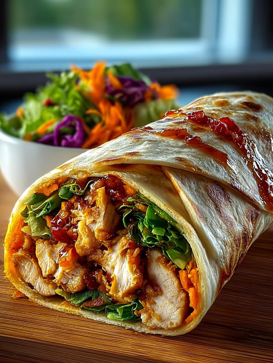 Sweet Chili Chicken Wraps