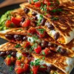 Vegan Quesadillas Black Beans