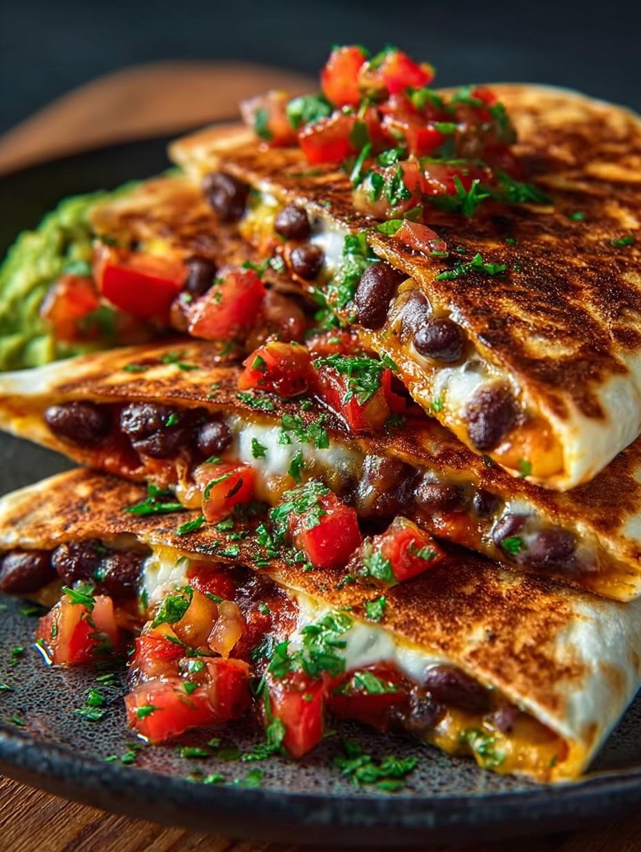 Vegan Quesadillas Black Beans