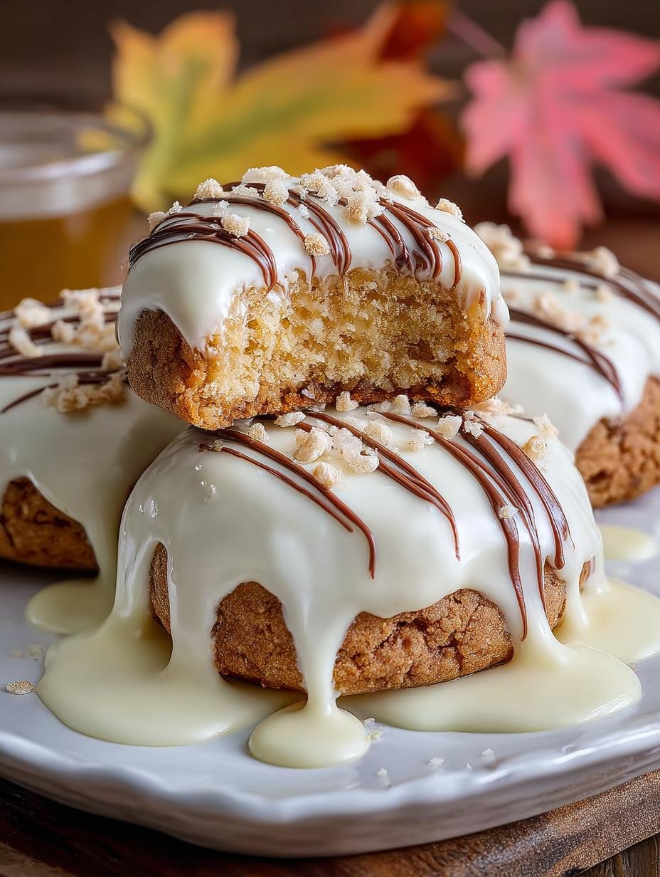 White Chocolate Dipped Maple Cinnamon Cookie Delight - White Chocolate Dipped Maple - additional detail