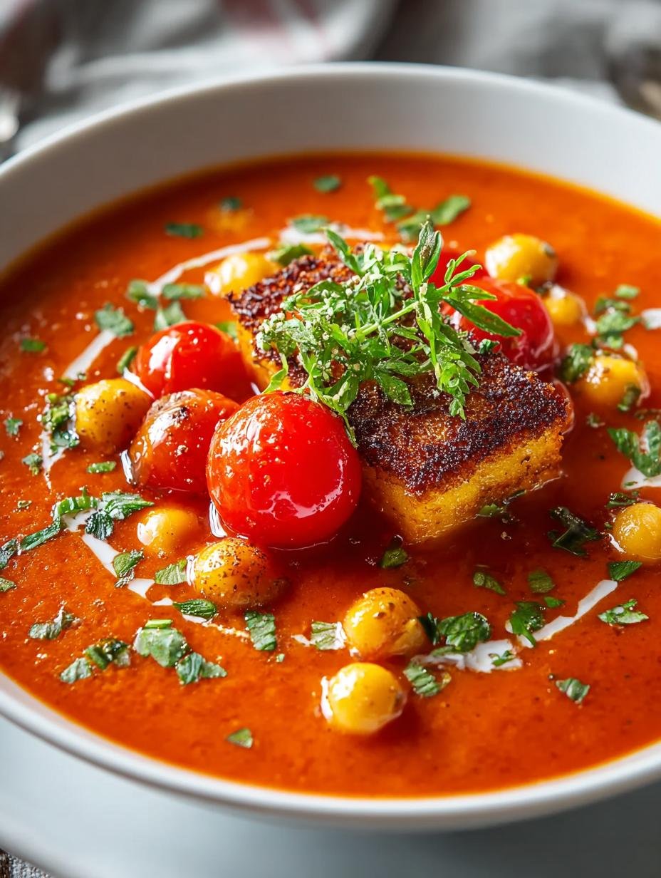 Chickpea Tomato Soup