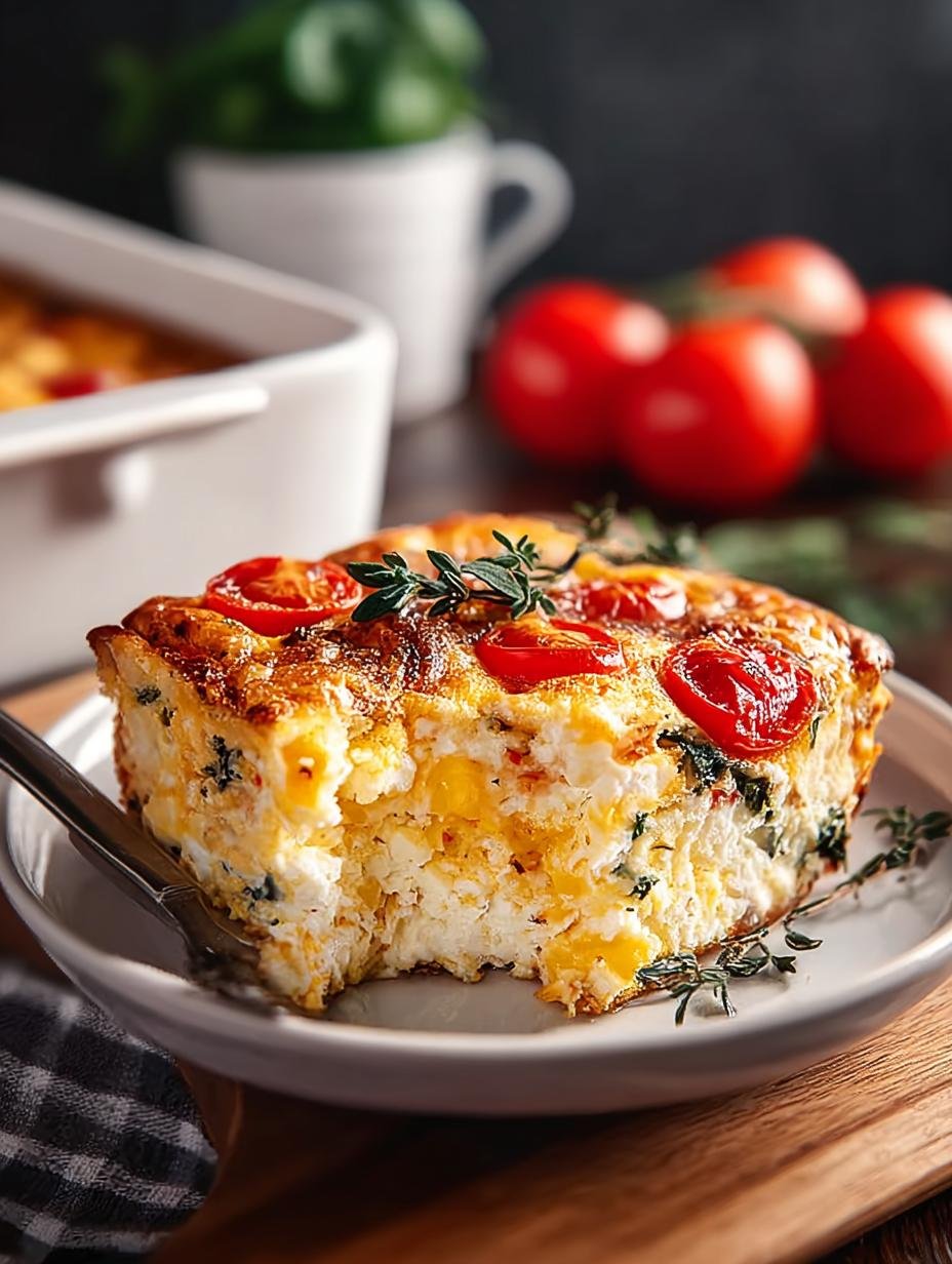 Delicious Cottage Cheese Egg Casserole for Breakfast - Cottage Cheese Egg Casserole - additional detail