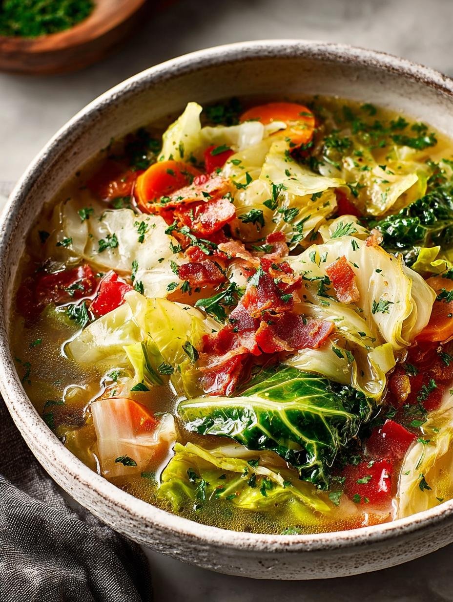 Hearty Garlicky Cabbage Soup for Comforting Meals - Garlicky Cabbage Soup - main visual representation