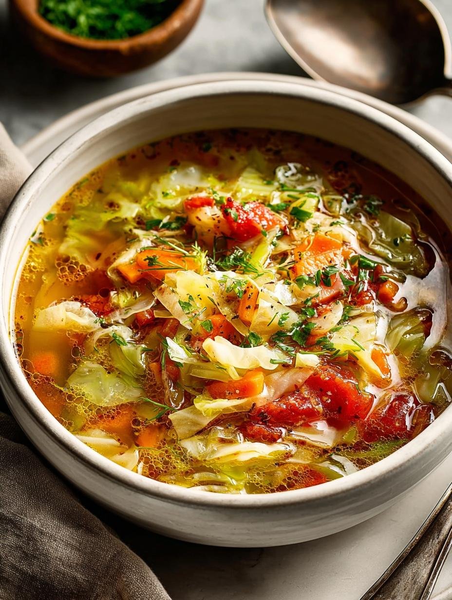 Garlicky Cabbage Soup