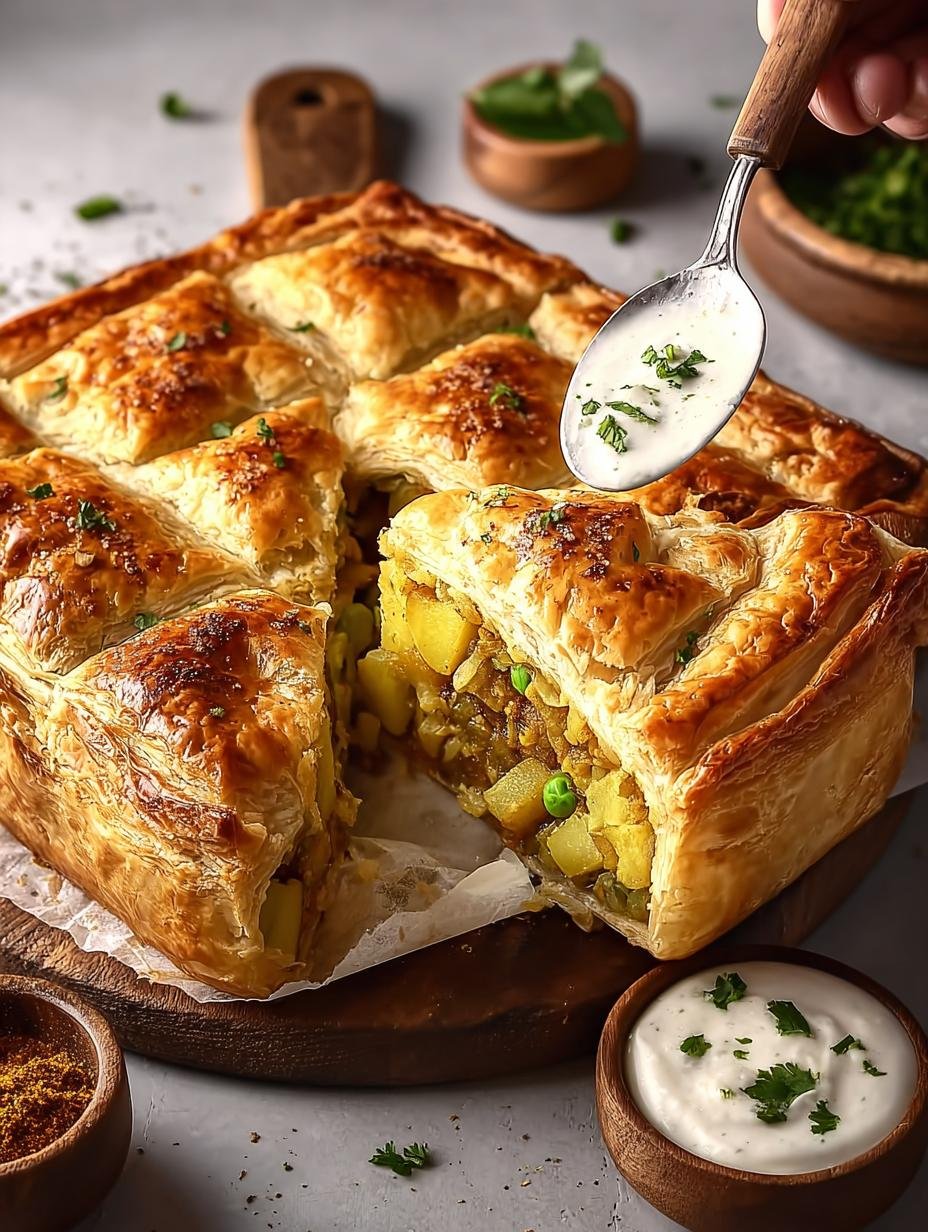 Giant Samosa Pie: A Comforting Family Favorite - Giant Samosa Pie - main visual representation
