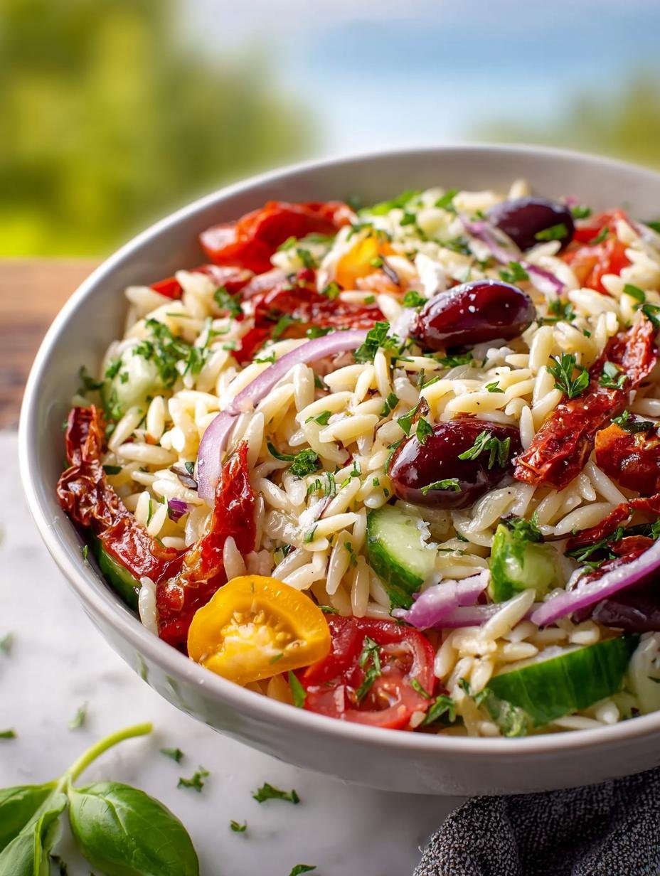 Delicious Italian Orzo Salad: 10 Simple Steps