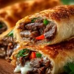 Keto Philly Cheesesteak Roll