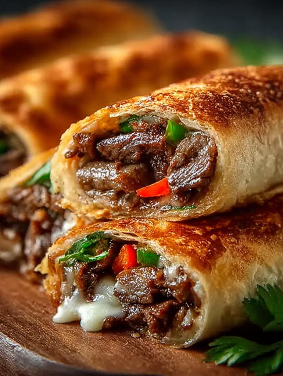 Keto Philly Cheesesteak Roll