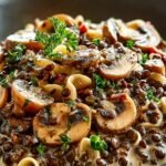Lentil Mushroom Stroganoff