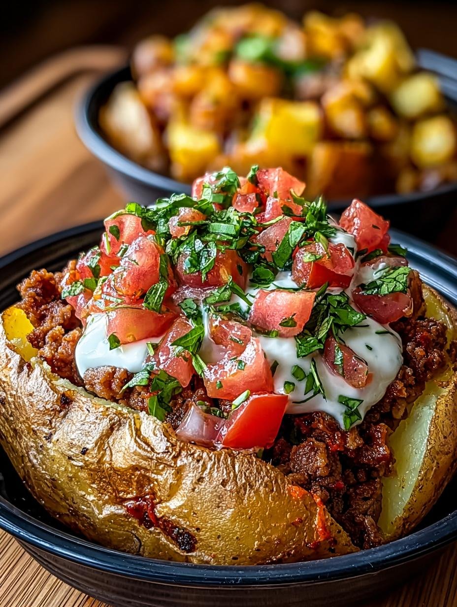 Loaded Potato Taco Bowls